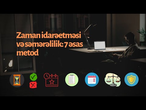 Effektiv zaman planlaması: günü səmərəli keçirməyin 7 əsas metodu